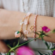 Attaches pendentifs pour perle semi percée 6 et 8 mm Acier inoxydable 304L Doré x5