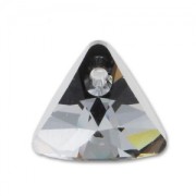 Pendentif Triangle PureCrystal 6628 8 mm Crystal Silver Night x1