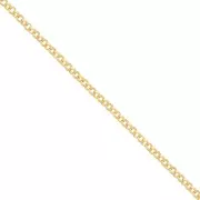 Chaîne maille jaseron 1,9 mm Doré à l'or fin satiné x1m