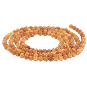 Perles  rondes facettées 2 mm en pierre gemme  - Grenat orange x39cm|raw }}