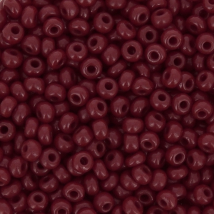 Preciosa Perles rocailles 9/0 2.5 mm - Opaque Bordeaux x20g