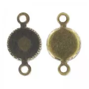 Serti intercalaire pour cab fond plat 5 mm bronze x1