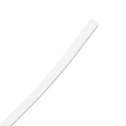 Cordon en plastique creux 2 mm Blanc Opaque x 1m
