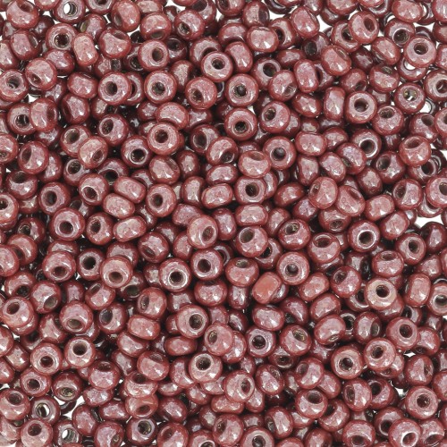 Preciosa Perles rocailles 11/0 2 mm - Opaque marron Tango x20g