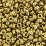 Preciosa Perles rocailles 9/0 2.5 mm - 24 K Gold Plated x10gr|raw }}