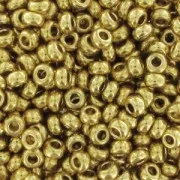 Preciosa Perles rocailles 9/0 2.5 mm - 24 K Gold Plated x10gr