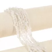 Perles nuggets irréguliers 4 - 6 mm pierre gemme - Pierre de lune x39cm