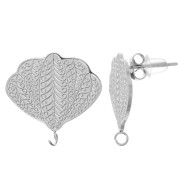 Clous d'oreilles papillon 19 mm anneau ouvert - Acier inoxydable 316L x2