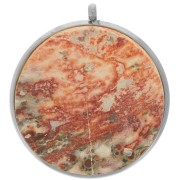 Serti pendentif pour cabochon fond plat 20 mm - Acier inoxydable 303L x1