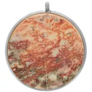 Serti pendentif pour cabochon fond plat 20 mm - Acier inoxydable 303L x1