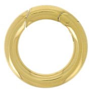 Fermoir rond mousqueton 14 mm - Acier inoxydable 316L Doré x1|raw }}