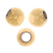 Perles rondes 2.5 mm - Acier inoxydable 304L Doré x10|raw }}
