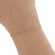 Chaîne maille Rombo 1.3 mm en Acier inoxydable x1m