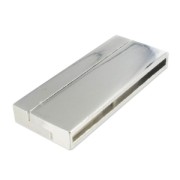 Fermoir aimanté 42x17 mm rhodié x1
