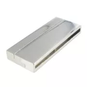 Fermoir aimanté 42x17 mm rhodié x1