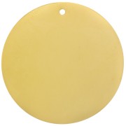 Sequin 35 mm - médaille à graver - Acier inoxydable 304 Doré x1|raw }}