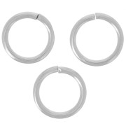 Anneaux ouverts 8x1 mm - Argenté x50|raw }}