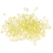 Copeaux de verre concassé - éclat irrégulier à résiner  - Jaune AB x7g