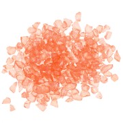 Copeaux de verre concassé - éclat irrégulier à résiner  - Saumon AB x7g
