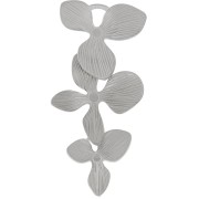 Pendentifs intercalaires 3 fleurs orchidées 45x22 mm Acier inoxydable 316L x2|raw }}