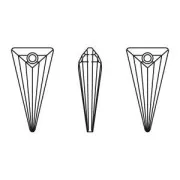 Pendentif Spike PureCrystal 6480 18 mm Crystal AB