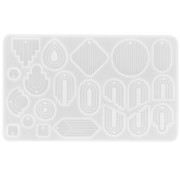 Moule silicone pour réaliser des pendentifs forme arche en résine - Transparent x1|raw }}