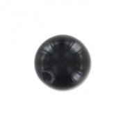 Rondes semi-percées 6 mm Black Onyx x2