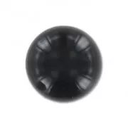Rondes semi-percées 8 mm Black Onyx x2