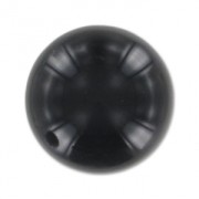 Rondes semi-percées 10 mm Black Onyx x2