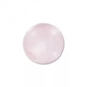 Rondes semi-percées  6 mm Quartz Rose x2
