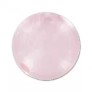 Rondes semi-percées 10 mm Quartz Rose x2