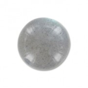 Rondes semi-percées  8 mm Labradorite x2