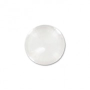 Rondes semi-percées  6 mm Crystal Quartz x2