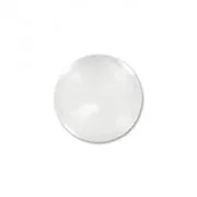 Rondes semi-percées  6 mm Crystal Quartz x2