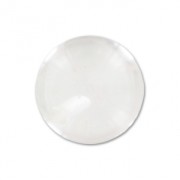 Rondes semi-percées  8 mm Crystal Quartz x2