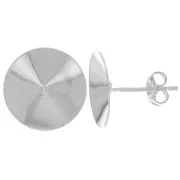 Clous d'oreilles porte-cabochon PureCrystal Rivoli 1122 14 mm Argent 925 x2