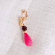 Convertisseurs de clous d'oreilles en clips 19x5 mm - Doré x2