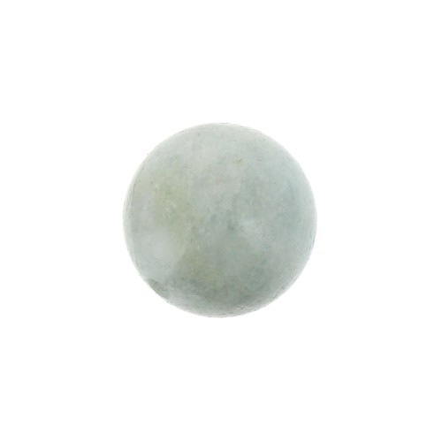 Rondes semi-percées  6 mm Aigue-Marine x2