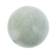 Rondes semi-percées 10 mm Aigue-Marine x2