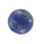 Rondes semi-percées  8 mm Lapis Lazuli x2