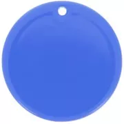 Pendentif - Pendentif rond en acrylique transparent 30 mm - Bleu roi x1 Pendentif rond en acrylique transparent 30 mm - Bleu roi x1