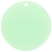Pendentif rond en acrylique transparent 30 mm - Mint x1|raw }}