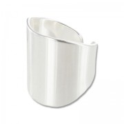 Bague large 21 mm argenté x1|raw }}