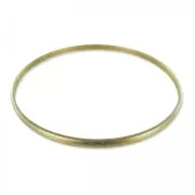 Bracelet demi-jonc 3x67 mm - Laiton brut x1
