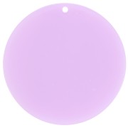 Pendentif rond en acrylique transparent 50 mm - Lilas x1|raw }}