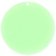 Pendentif rond en acrylique transparent 50 mm - Mint x1