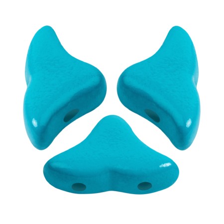 Perles en verre Hélios® par Puca® 6x10mm - La Divine Aqua x10g