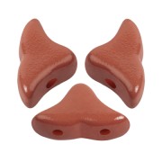 Perles en verre Hélios® par Puca® 6x10mm - La Divine Terracotta x10g