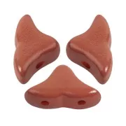 Perles en verre Hélios® par Puca® 6x10mm - La Divine Terracotta x10g