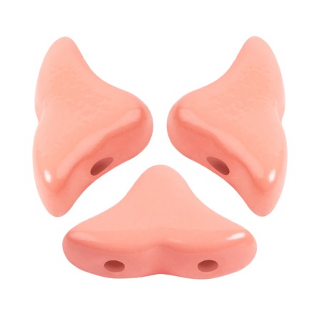 Perles en verre Hélios® par Puca® 6x10mm - La Divine Peach x10g